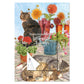 Franciens Katten Weeknotitie kalender 2024 op schild Dahlia’s
