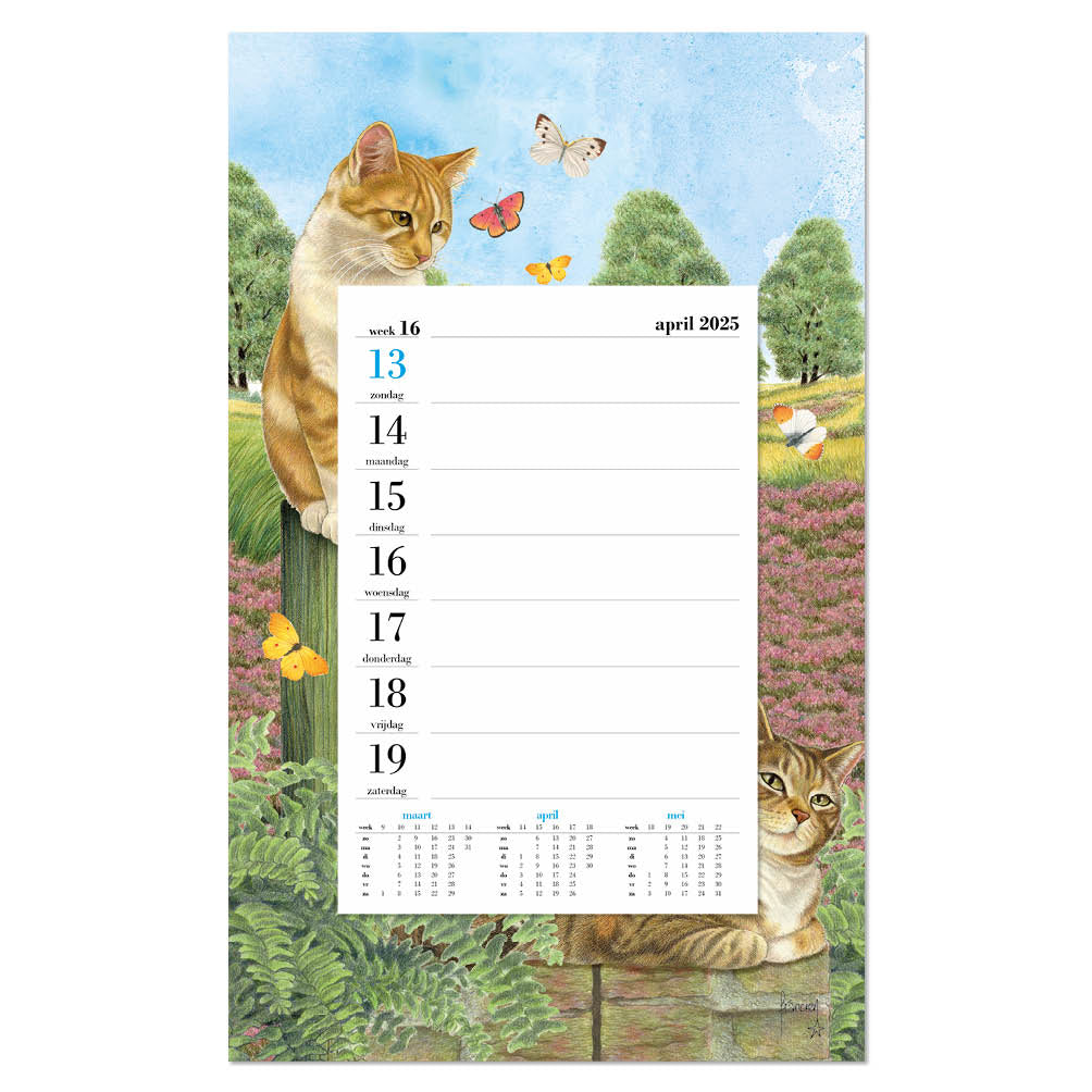 Franciens Katten Weeknotitie op schild Bloemenveld 2025