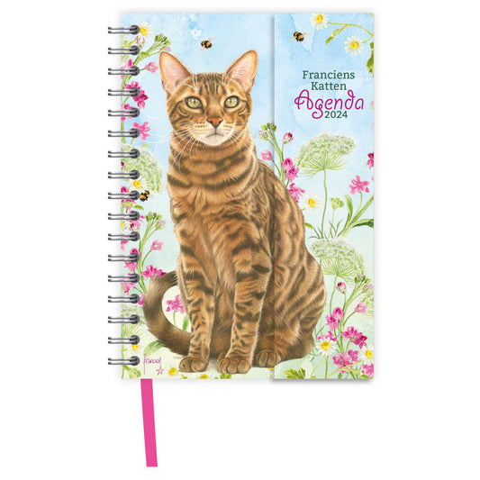 Franciens Katten spiraalagenda 2024 (luxe) Diesel