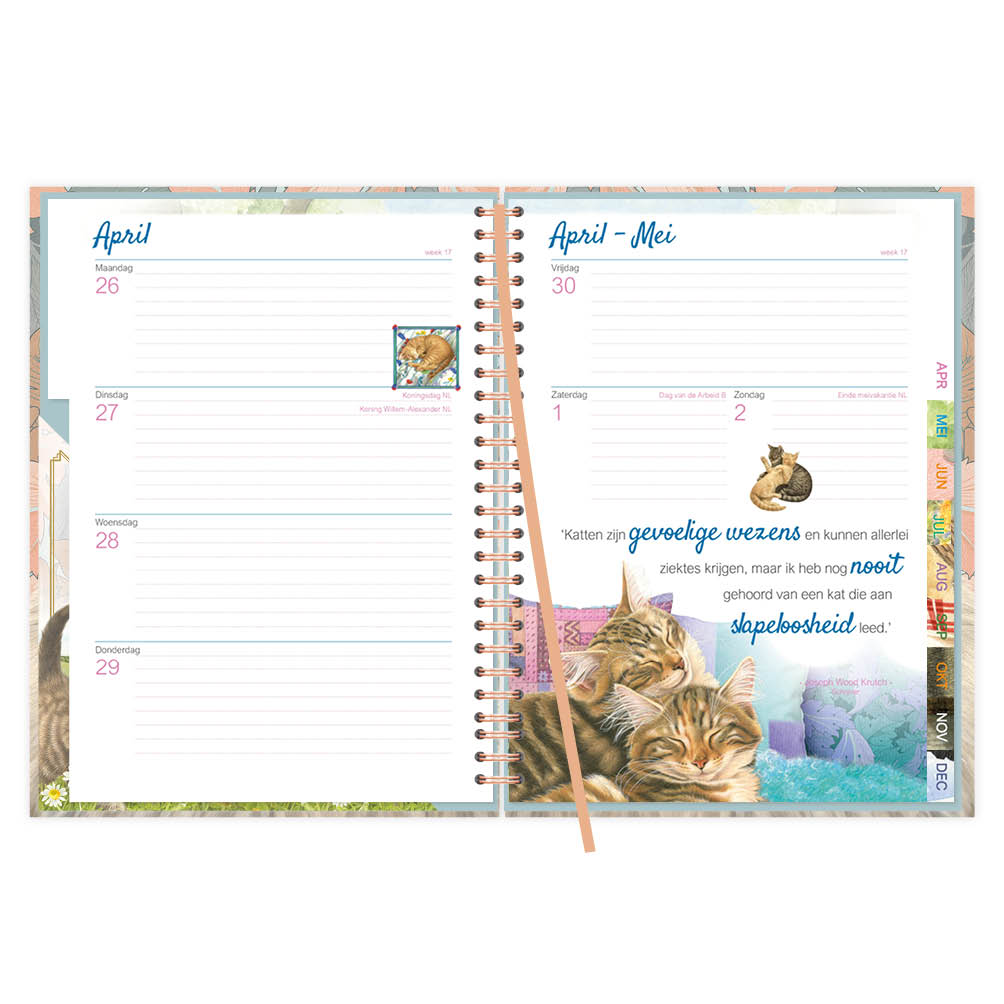 Franciens Katten Bureau Agenda 2027 (harde kaft) Blue