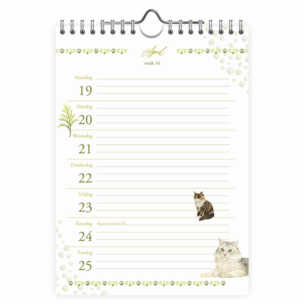 Franciens katten WEEKnotitiekalender Suus 2027