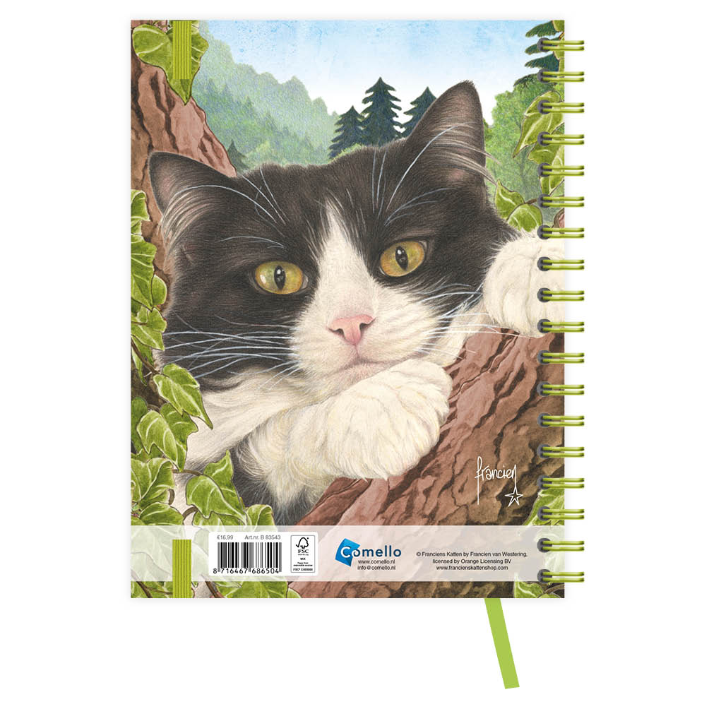 Franciens katten bureau-agenda (zachte kaft) Bailey 2027