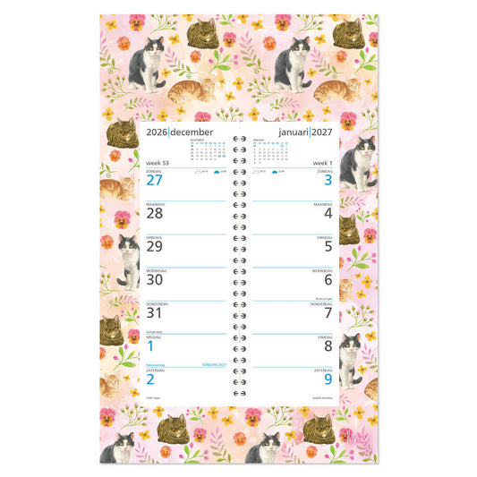 Franciens katten WEEKomleg op schild Roze Bloemenpracht 2027