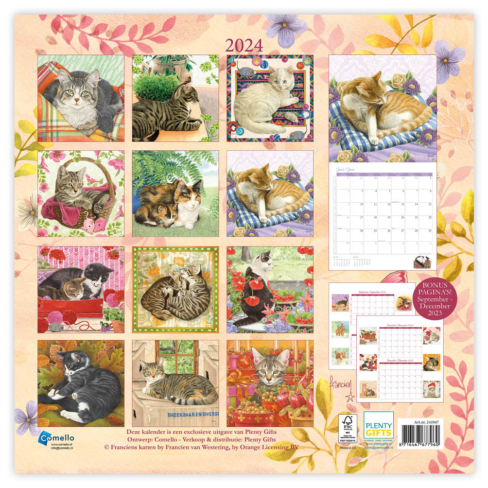 Franciens katten jaarkalender 2024