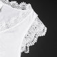 Katten t-shirt “kat Silhouet” met kant – Wit | PRE-ORDER