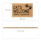 Welkom deurmat kat  “Cats Welcome People Tolerated”