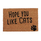 Kat deurmat kokos  “Hope You Like Cats”