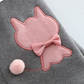 Katten handschoenen touchscreen Grijs "Kat met strikje"