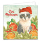 Katten kerstkaarten 10 stuks | Kat met kerstmuts – Twee kittens IJskristallen