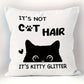 Katten kussenhoes “It’s not cat hair, It’s kitty glitter” | PRE-ORDER