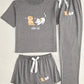Katten pyjama set 3-delig grijs “Cute Cat” | PRE-ORDER