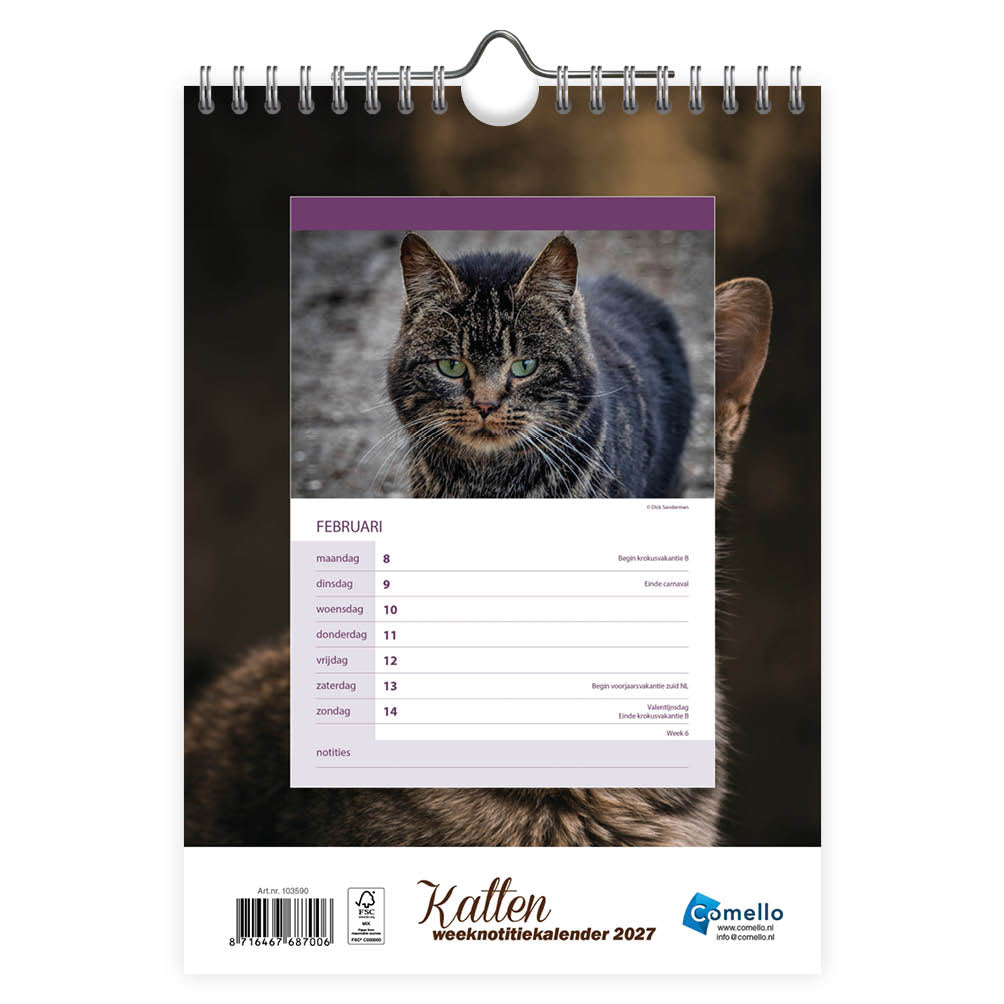 Katten WEEKnotitiekalender 2027