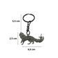 Sleutelhanger kat Maine Coon silhouet Zwart