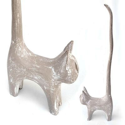2e kans katten toiletrolhouder: Zwart, Wit en Taupe
