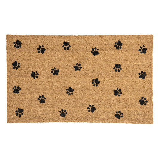Katten deurmat kokos met kattenpootjes