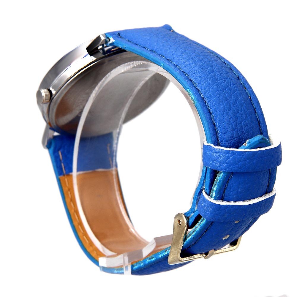 The Happy Catshop | Katten horloge "Bloemen & Vlinder' | Blauw