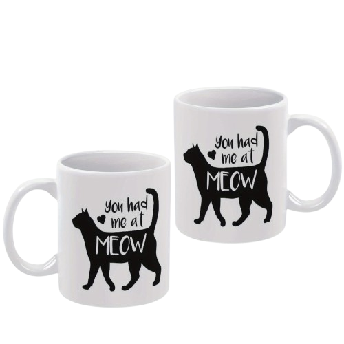 Kattenmok zwarte kat “You had me at Meow