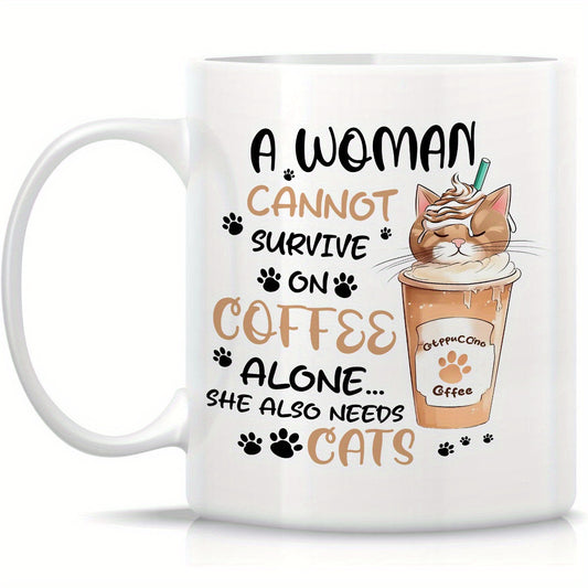 Katten koffiemok voor vrouwen die houden van koffie en katten - OP=OP