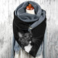 Katten wikkelsjaal "Tuxedo Kat"