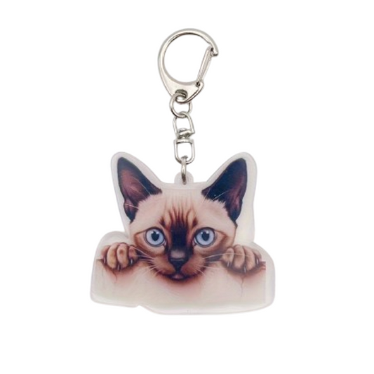 Sleutelhanger Siamese kat “Sia”