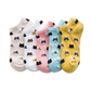 Katten sneaker sokken 5 paar “Kattenkoppen”