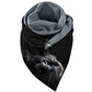 The Happy Cat Shop | Katten wikkelsjaal "Zwarte kat met blauw-groene ogen"