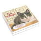 Katten kerstkaarten 10 stuks | Kittens met goudpatroon
