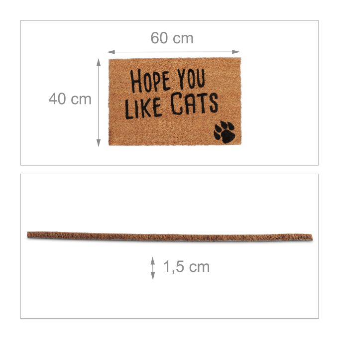 Kat deurmat kokos  “Hope You Like Cats”