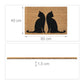 Katten deurmat kokos “Cat Duo”