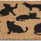 Deurmat katten silhouetten