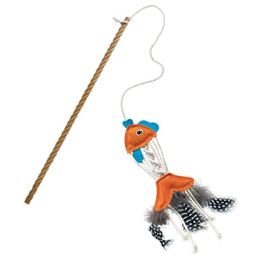 Kong kattenhengel – Vis met catnip en veren