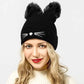 The Happy Cat Shop | Black Cat beanie/muts | Zwart