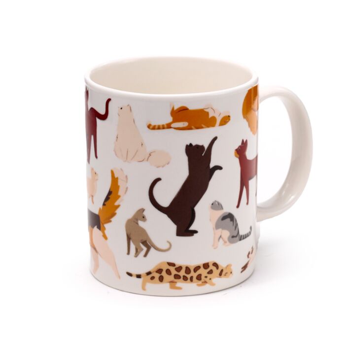 Katten mok met raskatten | Inclusief cadeaudoosje