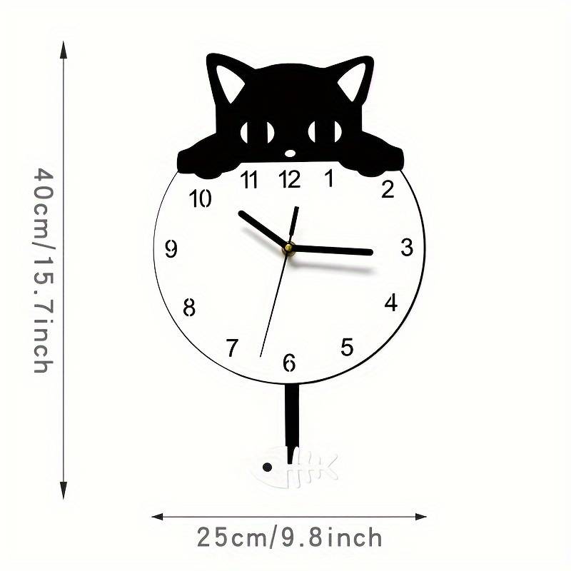 Stille_wandklok_kat_zwart_wit-kiekeboe-kat_met_slinger-40x25-cm