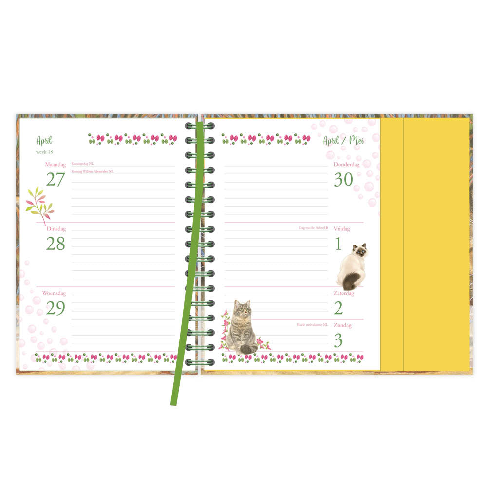 Franciens katten spiraalagenda (luxe) Evi 2026