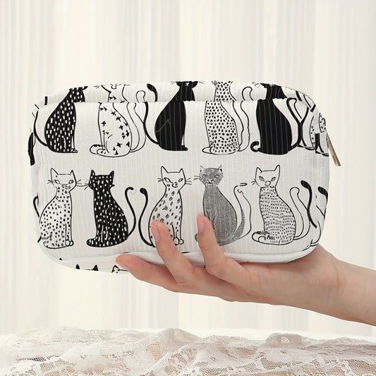 Toilettas zwart wit katten | PRE-ORDER