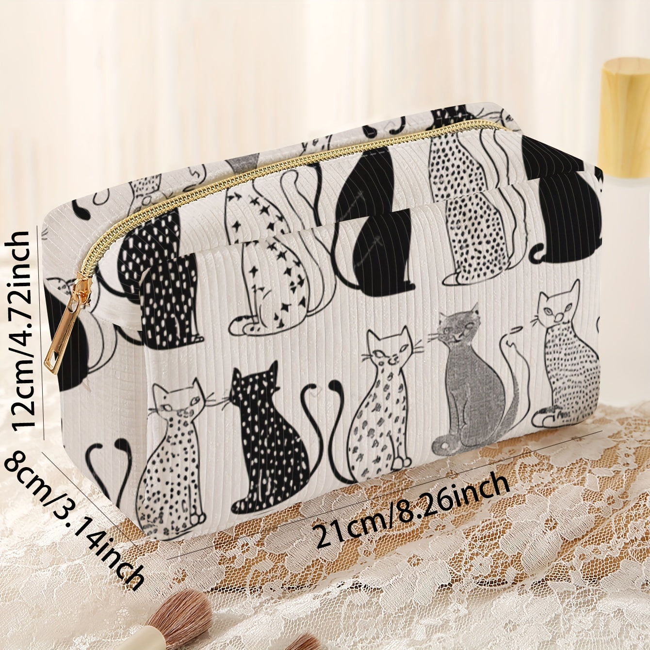 Toilettas zwart wit katten | PRE-ORDER