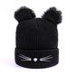 The Happy Cat Shop | Black Cat beanie/muts | Zwart