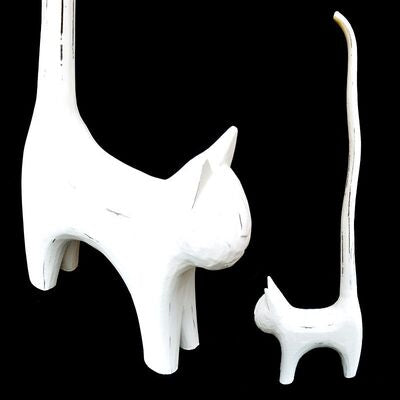 The Happy Cat Shop | Katten toiletrolhouder Wit