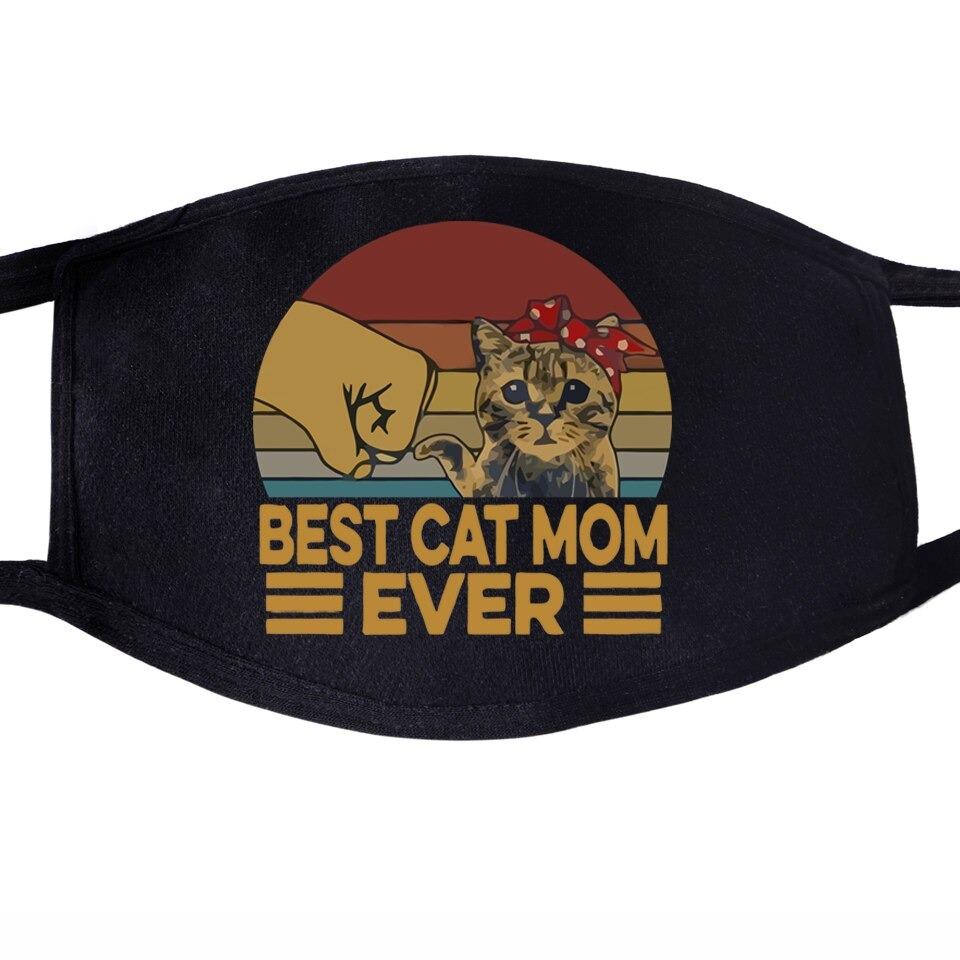 Mondkapje "Best cat mom ever"
