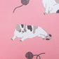 Extra bagage tas kattenprint voor reiskoffer | Roze