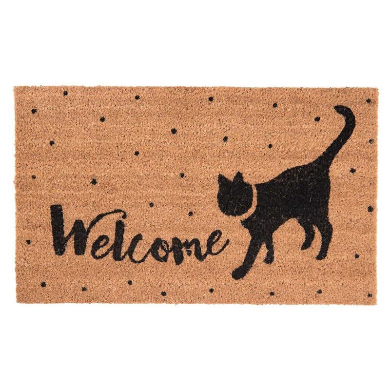 Kokos deurmat “Welkom kat”