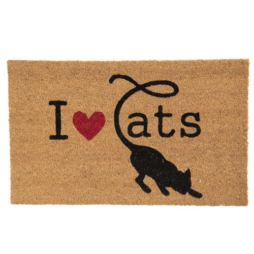 The Happy Cat Shop | Katten Kokos deurmat “I love Cats” 😻 