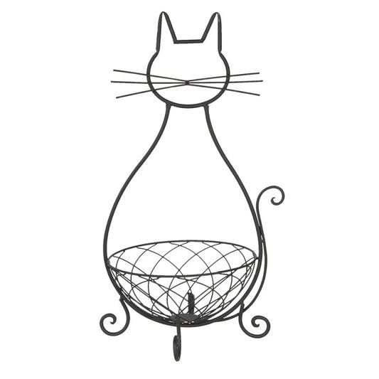 The Happy Cat Shop | Decoratie schaal kat - Donkerbruin