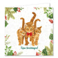Katten kerstkaarten 10 stuks | Kat met kerstmuts – kat met strikje