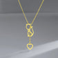 Ketting kat met hart goud "Siva"