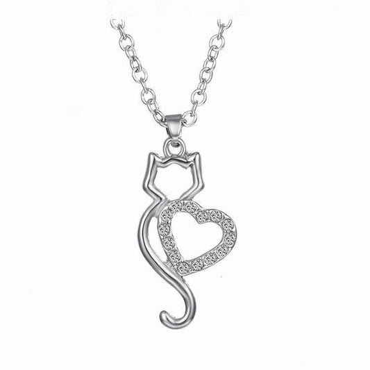 Katten ketting zilver "Kattenstaart"