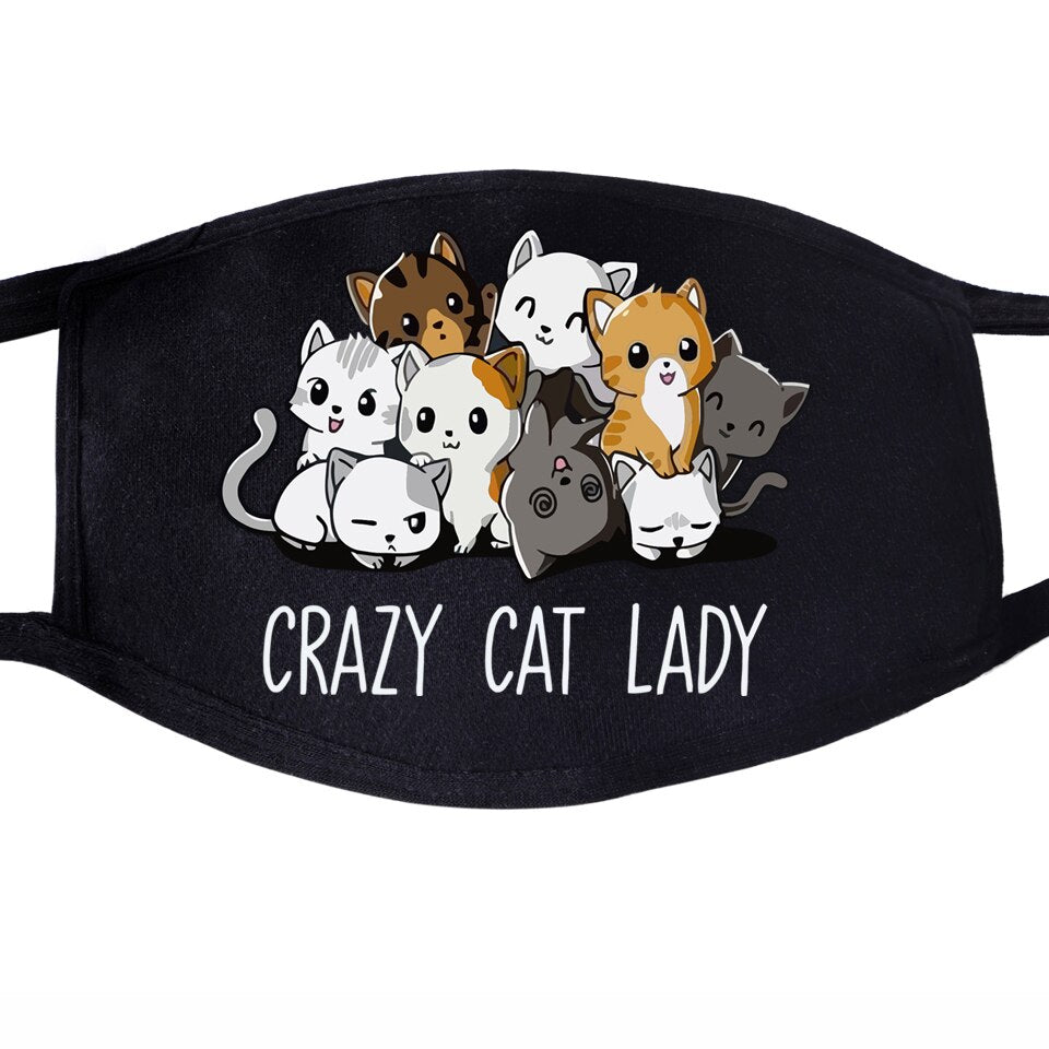 Katten mondkapje "Crazy Cat Lady"