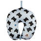 Katten reiskussen & slaapmasker set | Lichtblauw