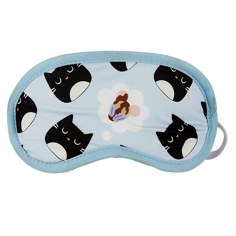 Katten reiskussen & slaapmasker set | Lichtblauw